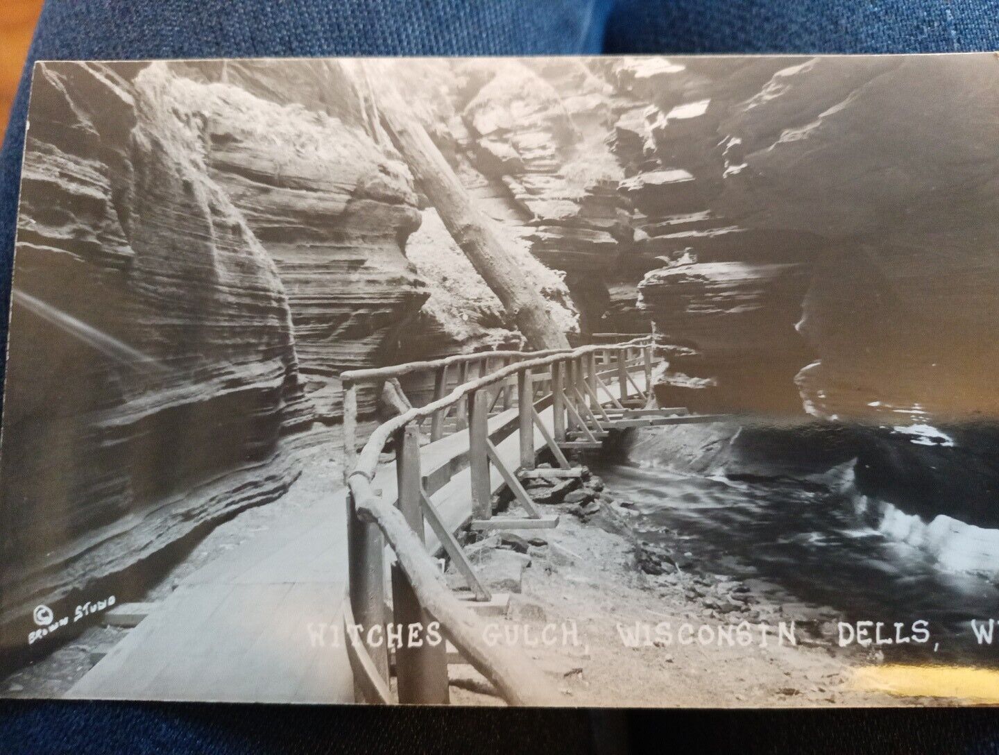 Witches Gulch Wisconsin Dells RPPC vintage postcard a63