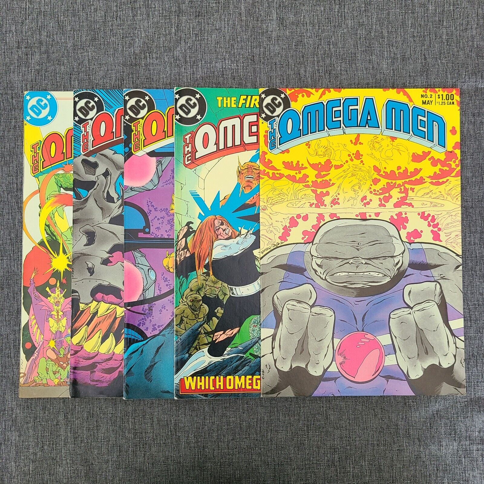 The Omega Men #2,4,5,9,16, Mixed Lot, (Key 2nd App of LOBO,#5) DC 1983
