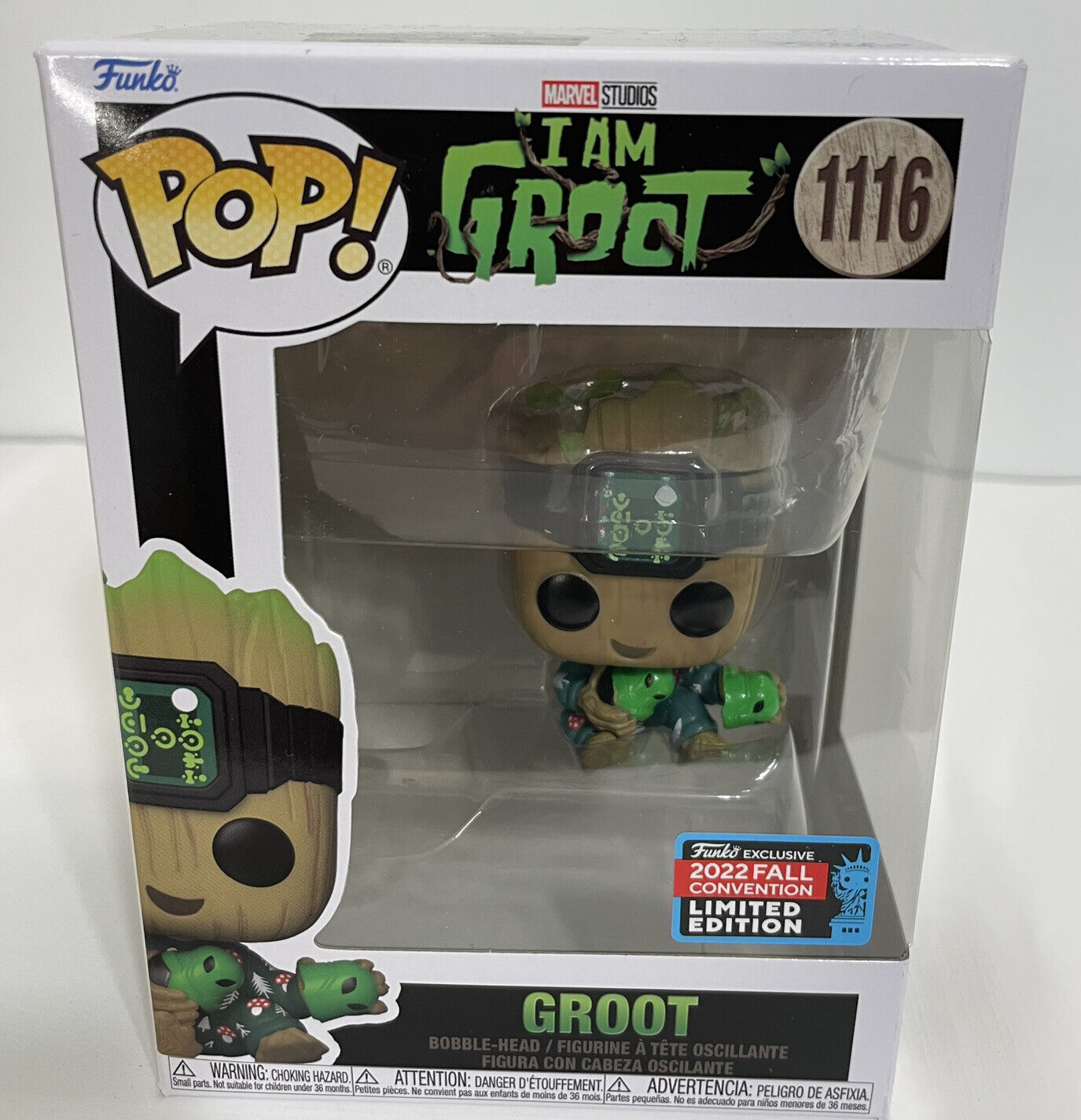 Funko Pop I Am GROOT Marvel 2022 Fall Convention Limited Edition Exclusive