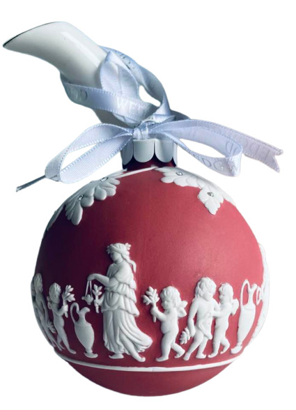 WEDGWOOD RED ICON  CHRISTMAS TREE ORNAMENT 3 1/2\