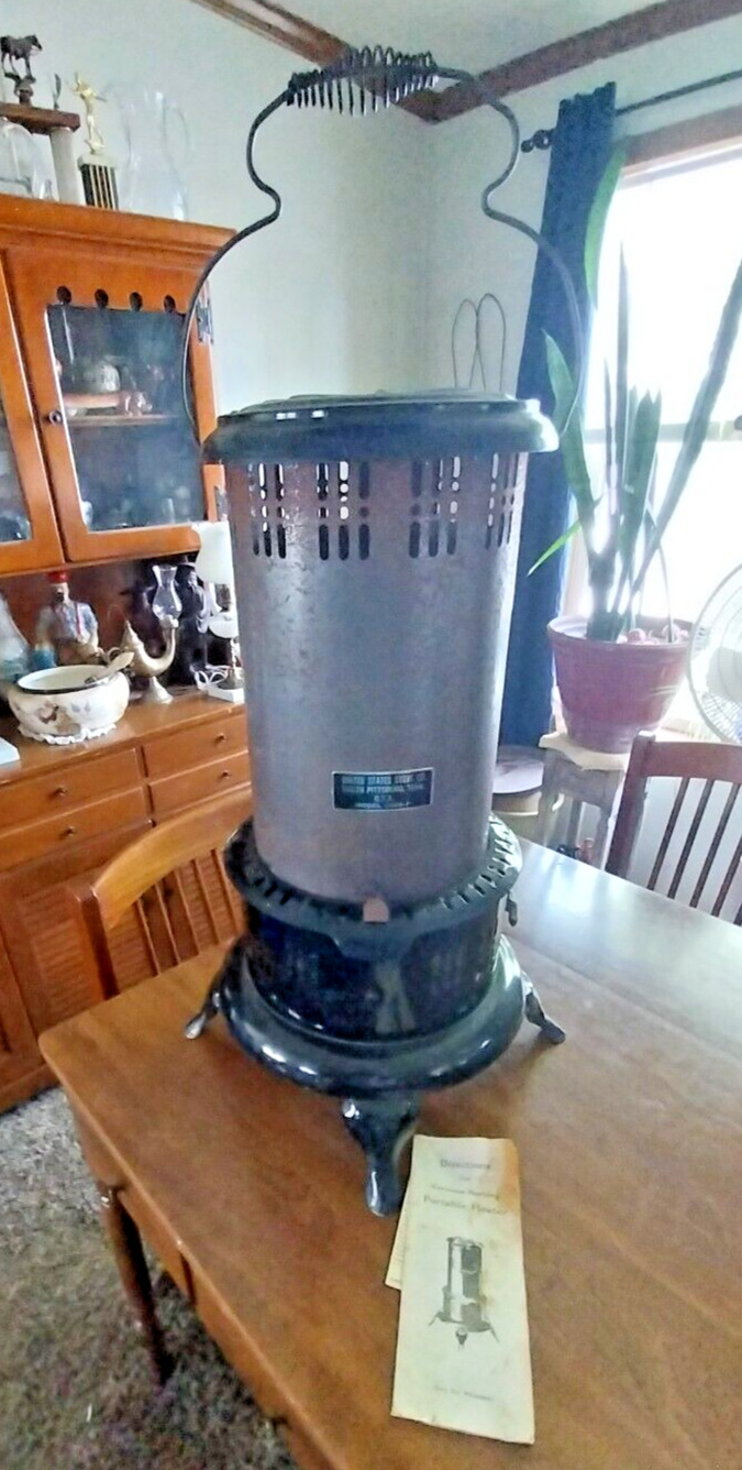 Vintage Kerosene Portable Heater United States Stove Co.