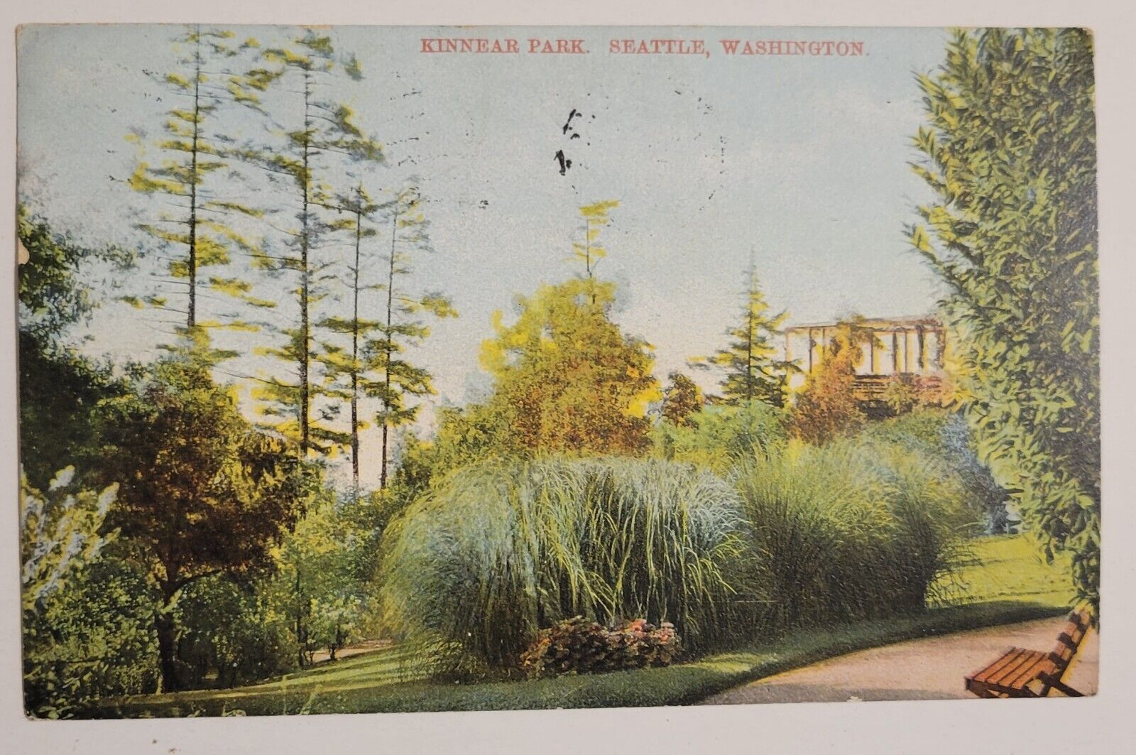 Seattle Kinnear Park Washington WA Postmarked 1910 Postcard Z3