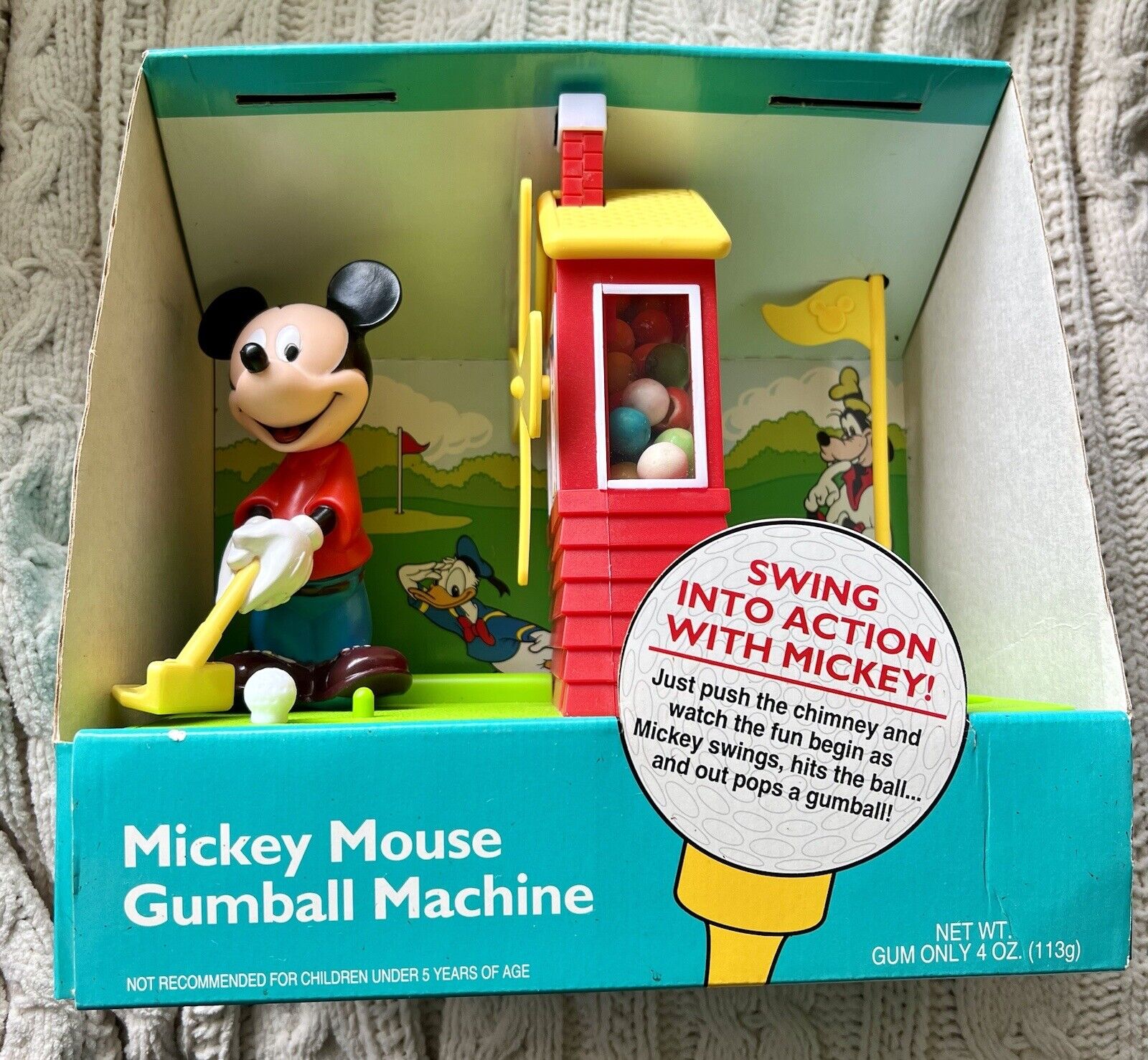 Vintage Mickey Mouse Gumball Machine ~ Animated and Refillable ~ See Descrip.