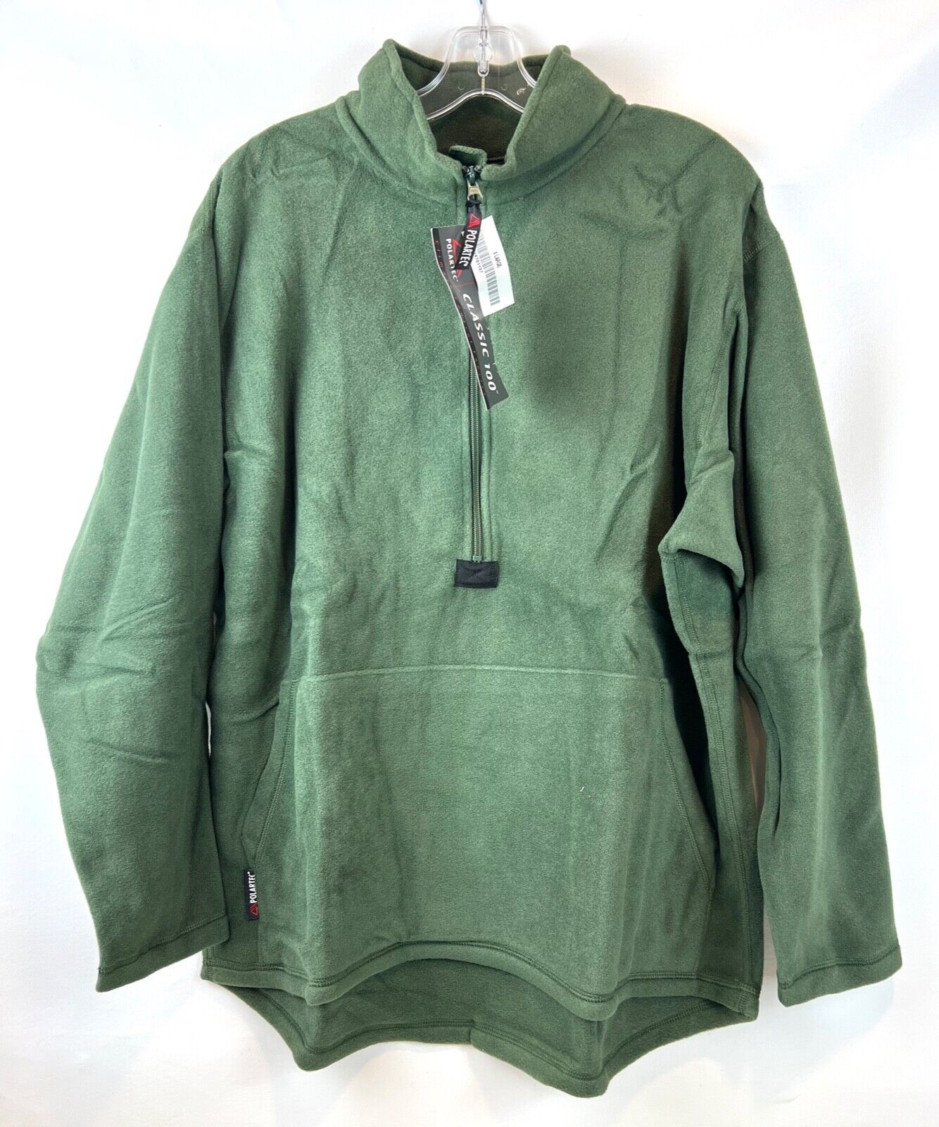 New USMC Peckham Polartec Fleece Pullover Shirt Half Zip OD Green Large