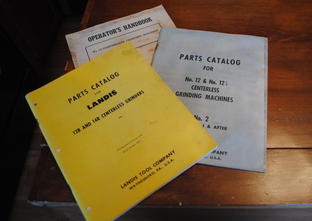 VINTAGE LANDIS TOOL CO. PARTS CATALOG GRINDERS HANBOOK THREE CIRCA 1951/1964