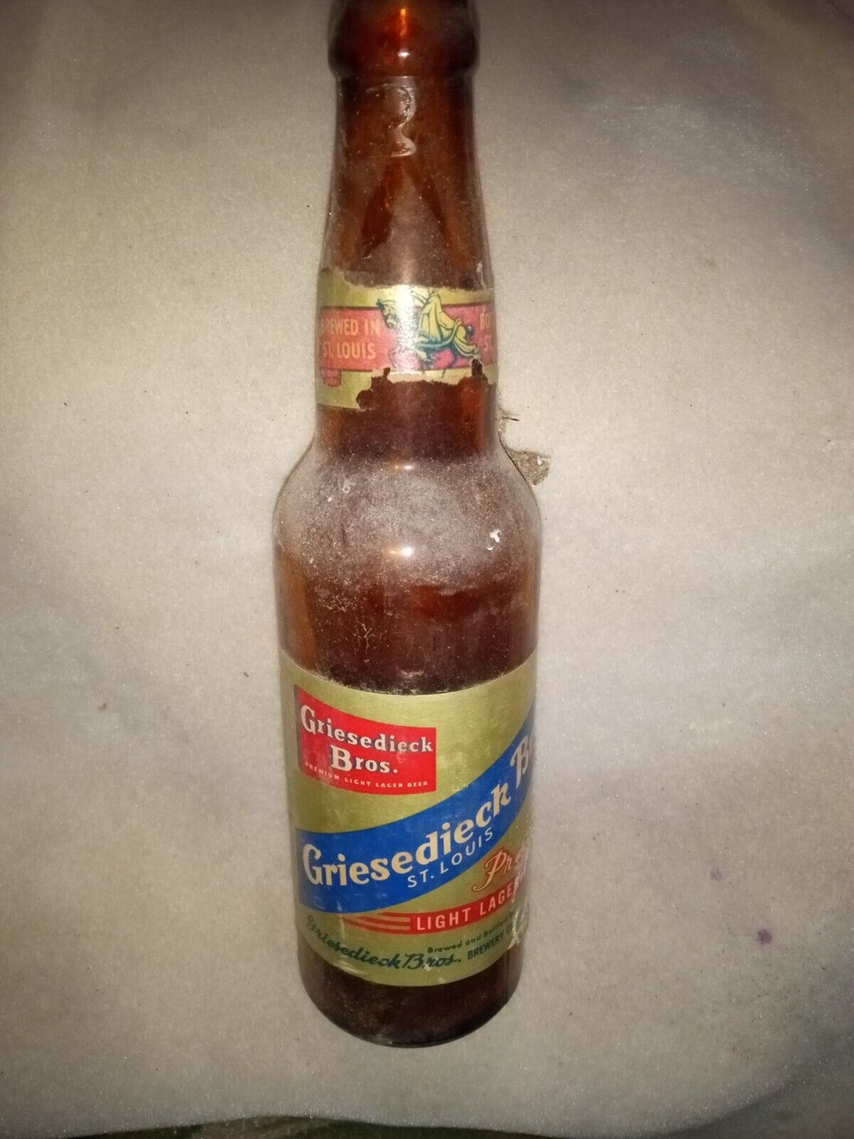 Vintage 1947 Griesedieck Bros Beer Bottle Saint Louis, MO