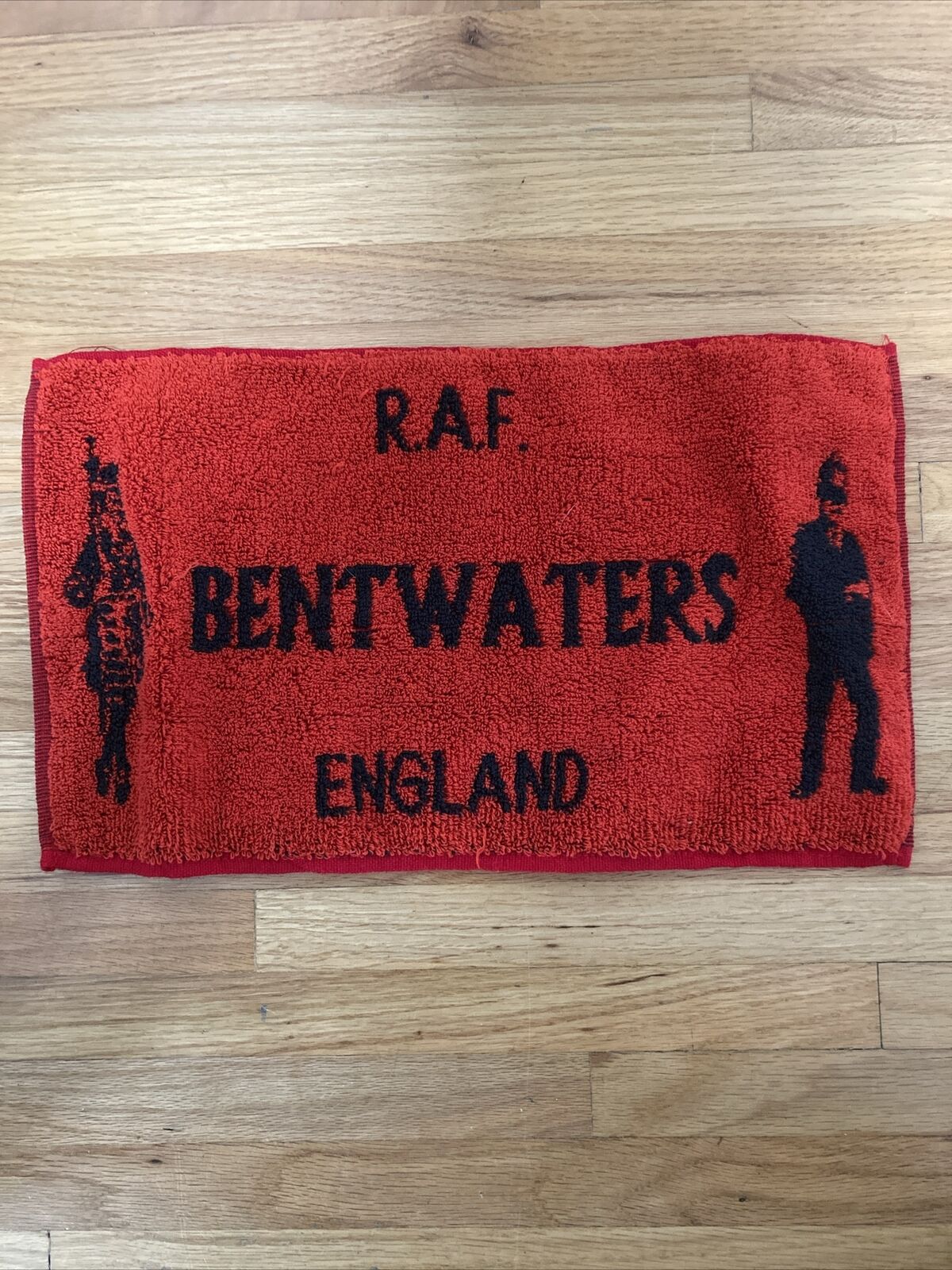 Rare Vintage RAF Bentwaters England Bar Towel