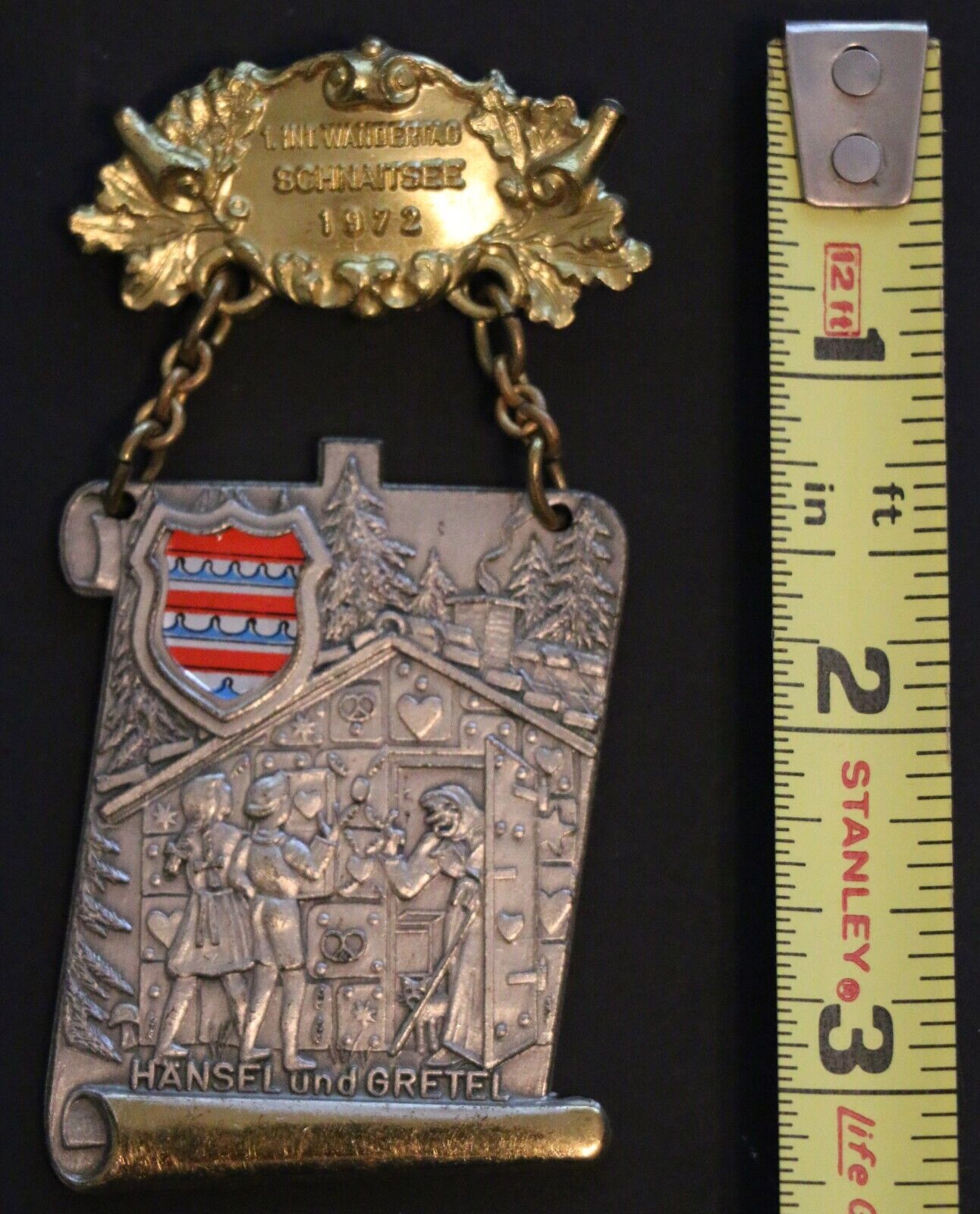 Beautiful Antique German Volksmarch Medal - 1972 - Schnaitsee