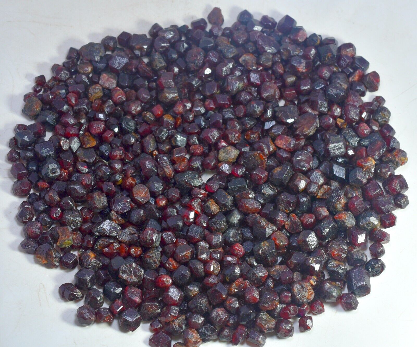 1000 GM Ultra Rare Natural Red ALMANDINE GARNET Crystals Lot From Afghanistan