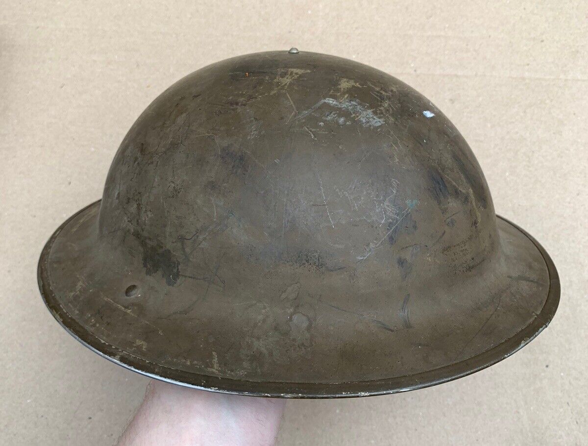 WWII British MkII Helmet 1942 Dated