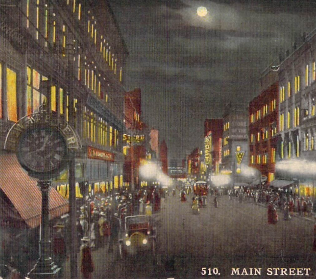 F W Meyer S H Knox Stern SOST Kansas City Missouri Main Street Vintage Postcard