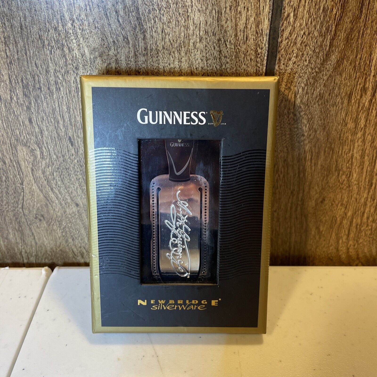 Guinness Pint Bookmark w/ Tassel by Newbridge Silverware For Guinness BOXED