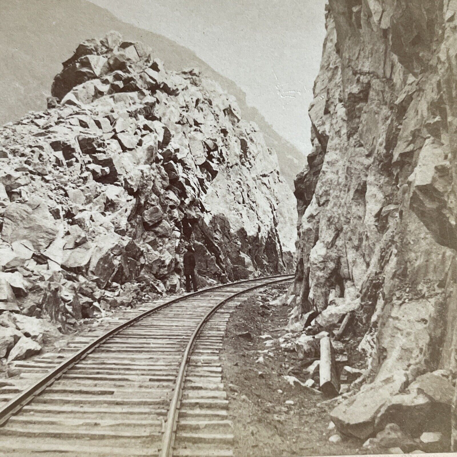 Antique 1880s White Mountain Railroad New Hampshire Stereoview Photo Card P5046