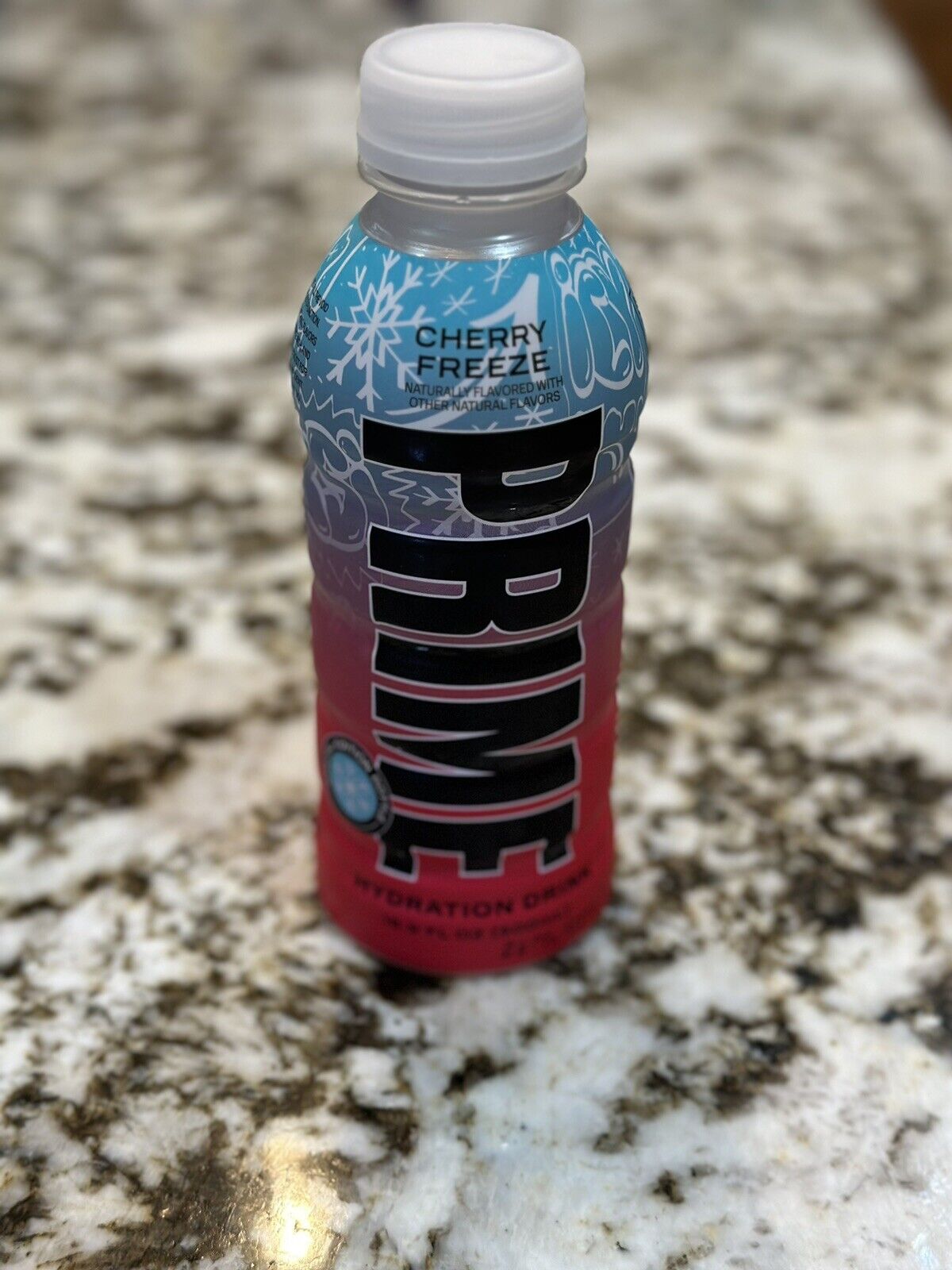 Prime Hydration Cherry Freeze Special Edition Bottle | Super Rare 16.9 oz