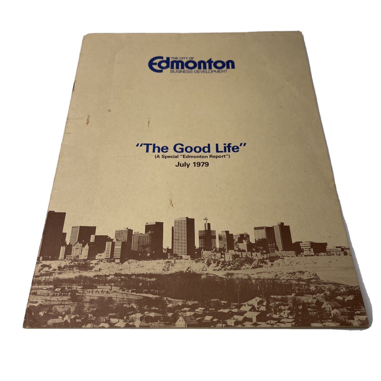 Vintage 1979 Edmonton Alberta Canada Business Development Pamphlet Booklet BIA