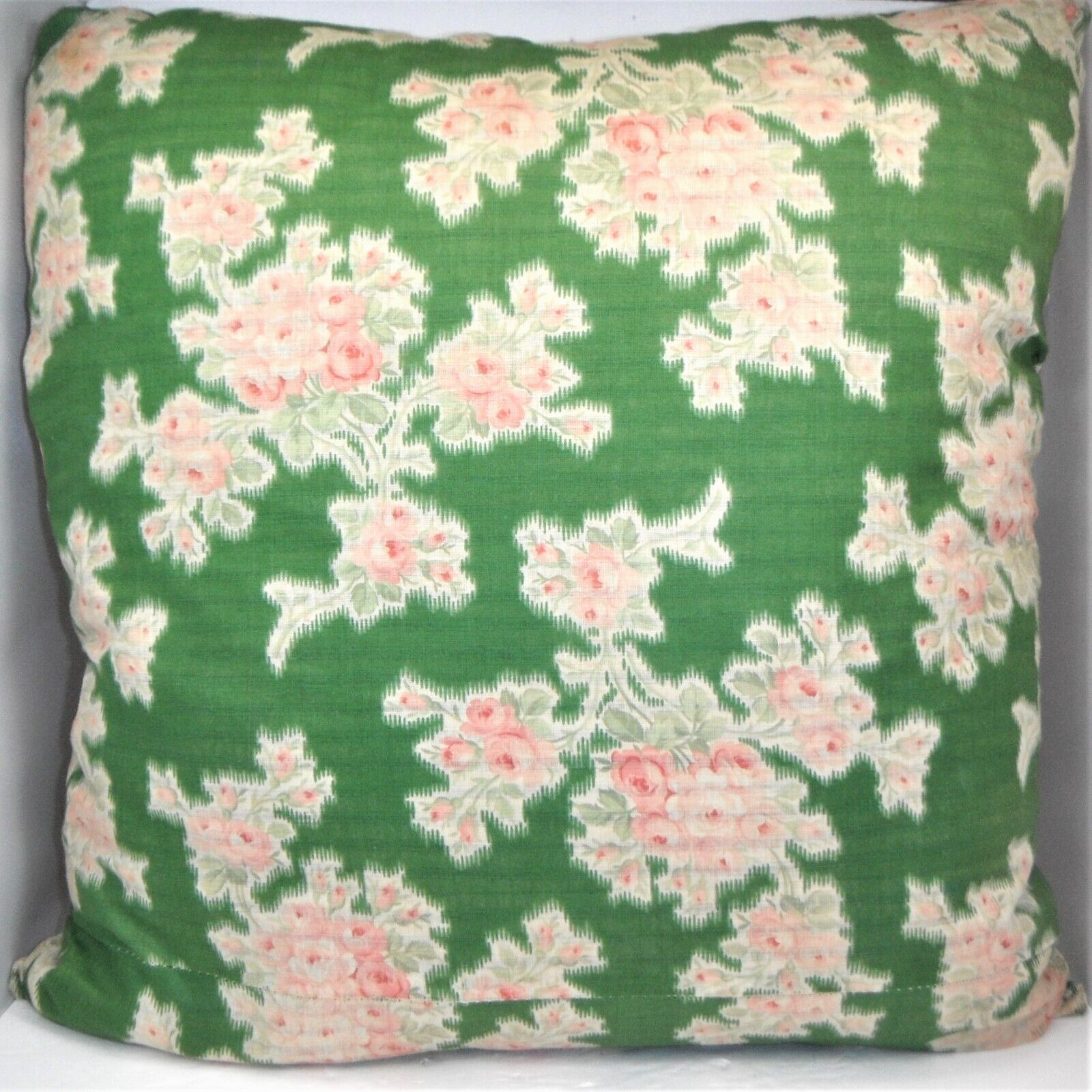 52 signature cloth embroidery throw pillow circa 1940 vintage 18”
