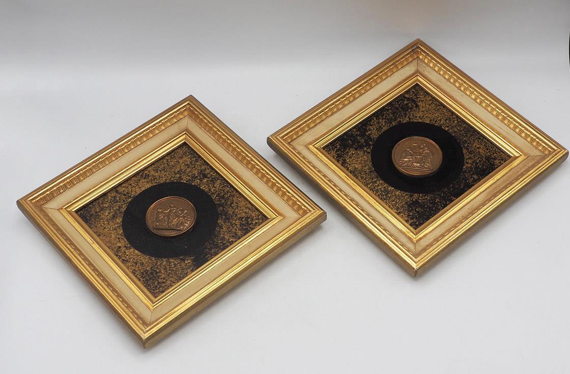 Pair of Turner Wall Hangings Classical Medallions
