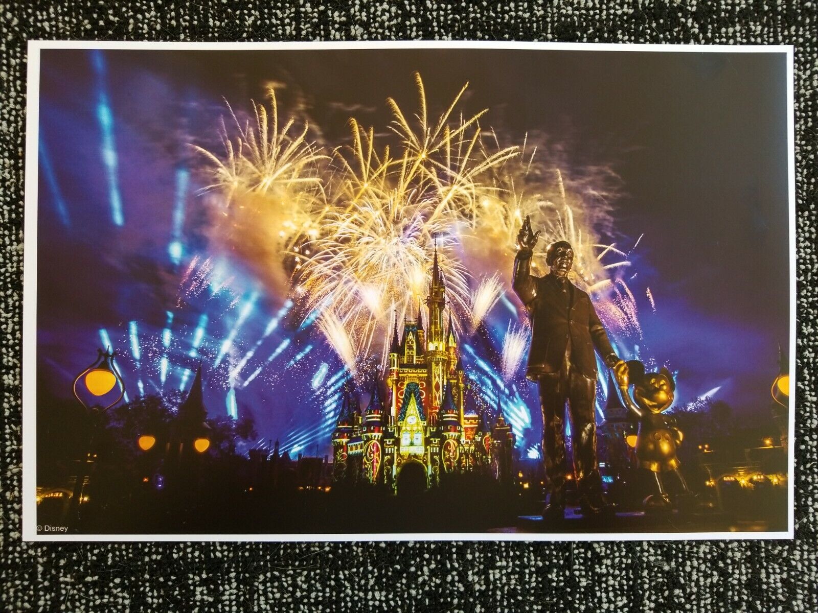 Walt Disney Mickey Mouse Partners Fireworks Poster Print 11x17