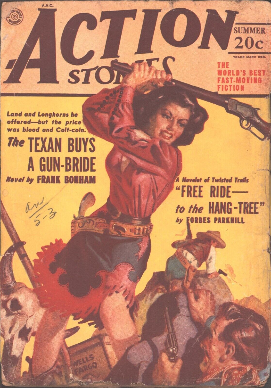 Action Stories 1949 Summer.    Pulp