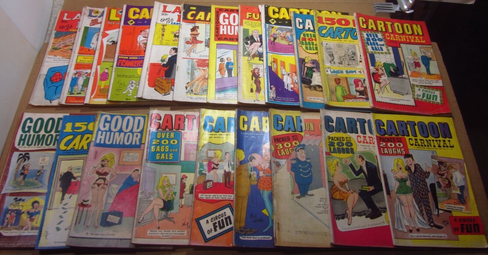 POPULAR CARTOONS & other 1960\'s comic mags. (x21) BILL WARD/W. WENZEL/etc. etc.
