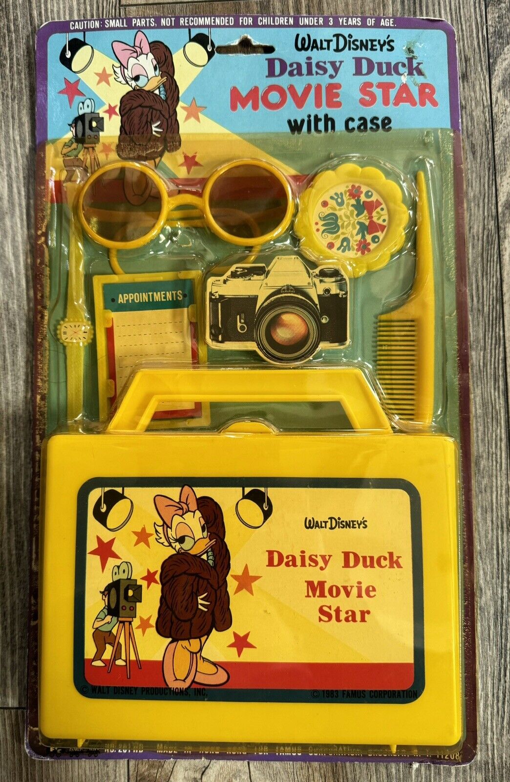 VTG 1983 Walt Disney's Daisy Duck Movie Star w/Case Famus Corporation RARE NEW