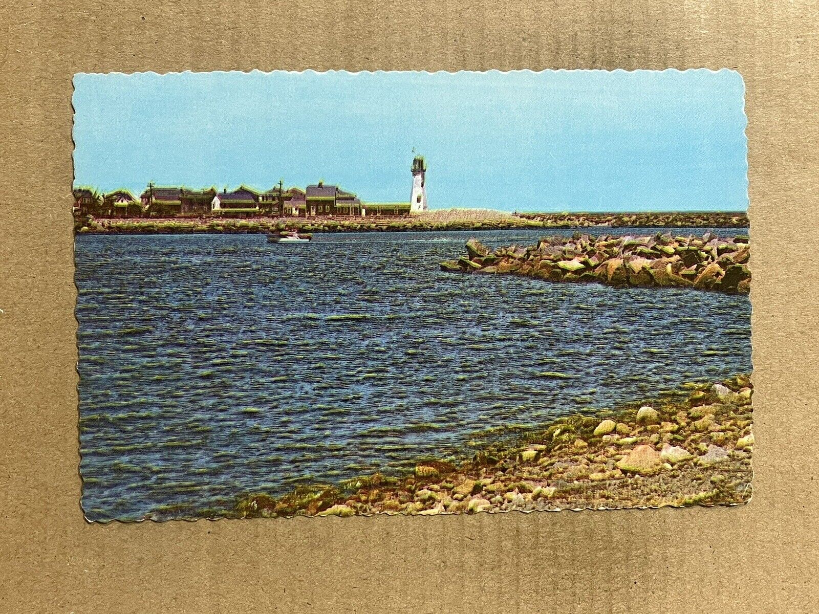 Postcard Scituate MA Massachusetts Lighthouse Light Vintage PC