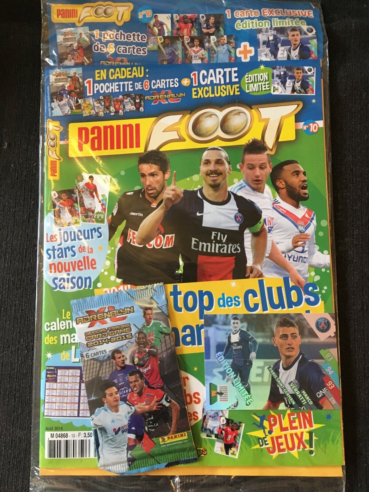 PANINI MAGAZINE AUST 2014 ADRENALYN 2014/15 + 1 COVER + LIMITED EDITION  