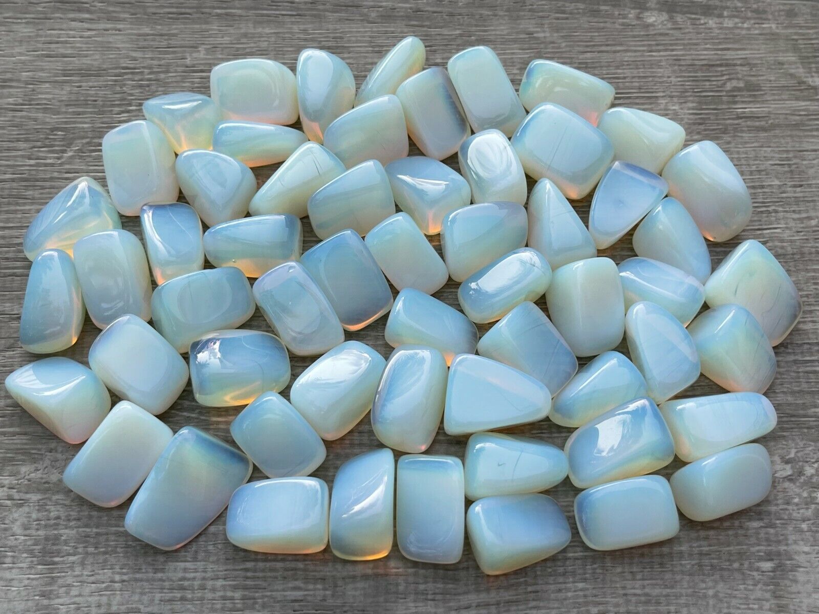 Grade A++ Opalite Tumbled Stones, 0.85-1.25 Inches Tumbled Opalite,Wholesale Lot