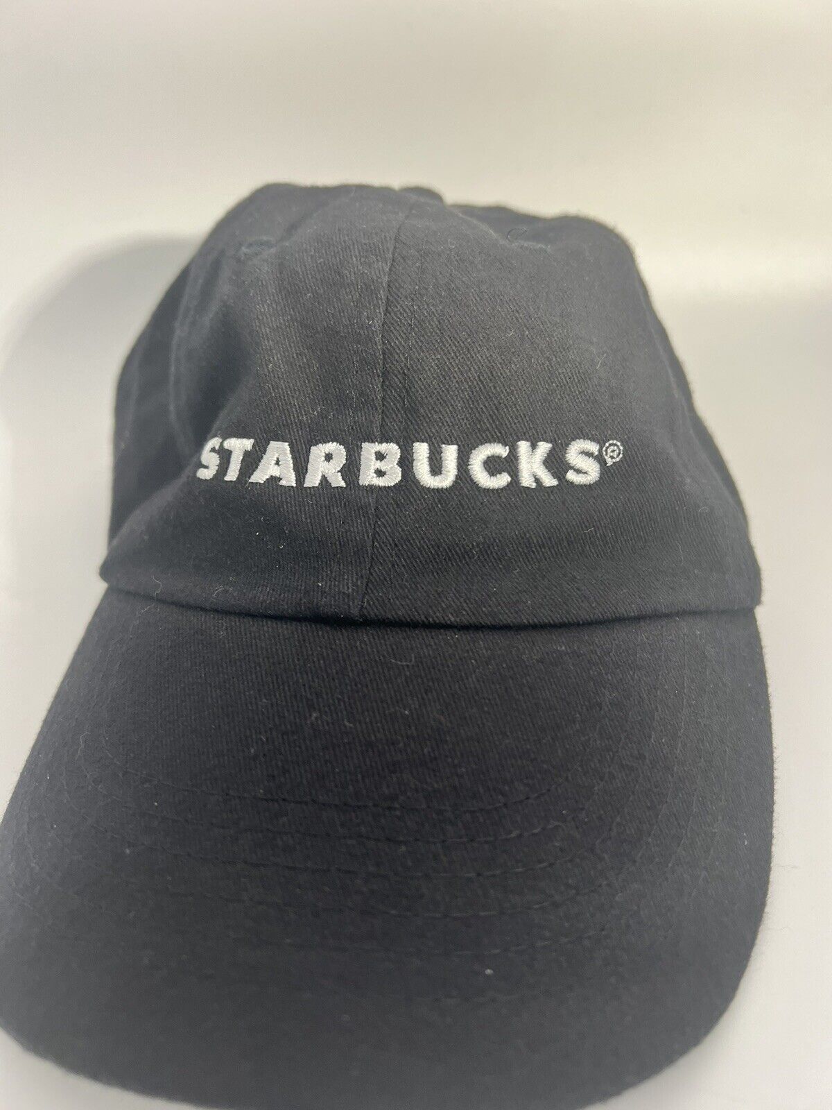 Starbucks Employee Worker Uniform Strap back Black Cap Hat - Adjustable Size Hat