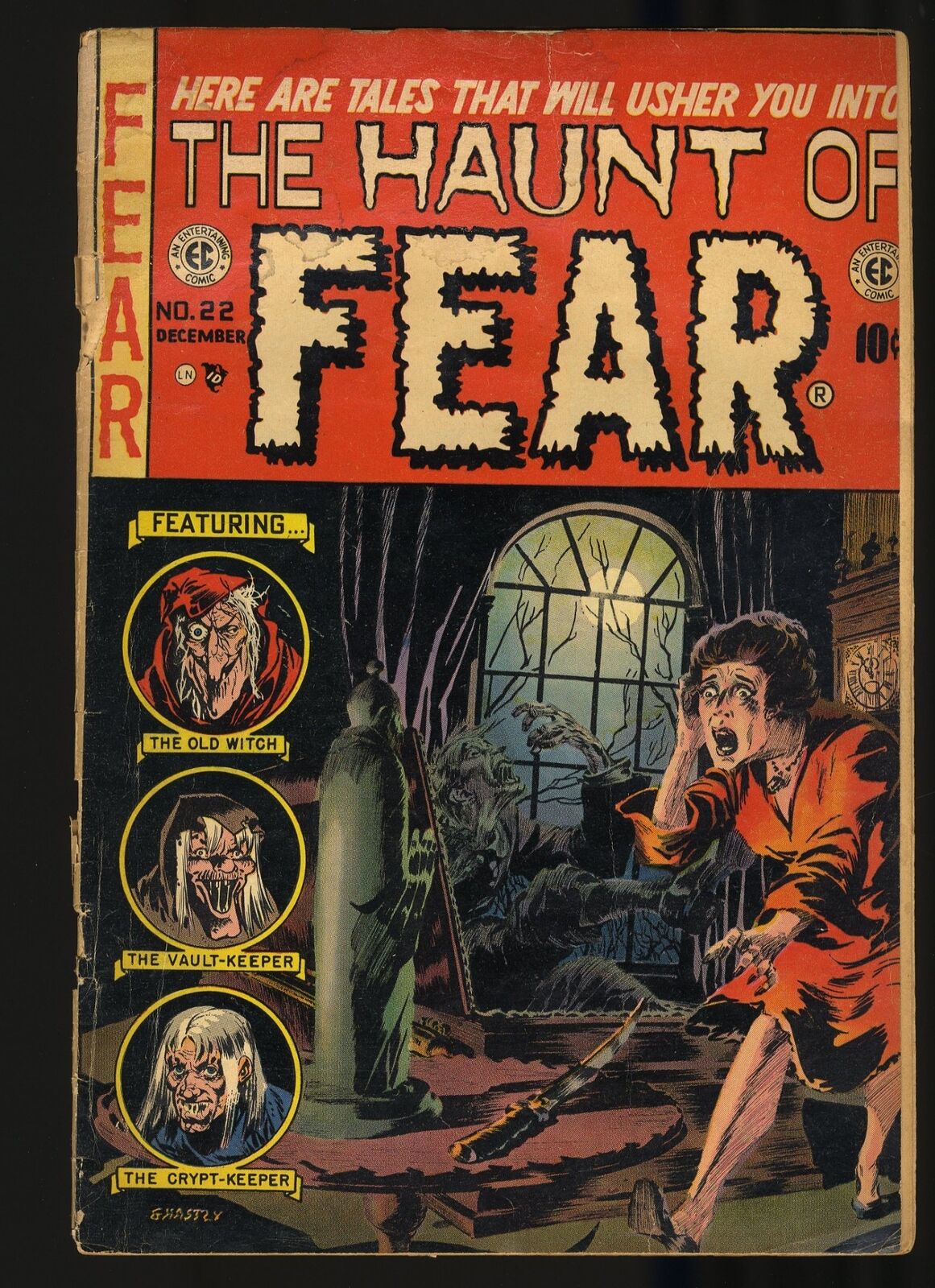 Haunt of Fear #22 GD- 1.8 EC Horror Cover Graham Ingels Cover EC 1953