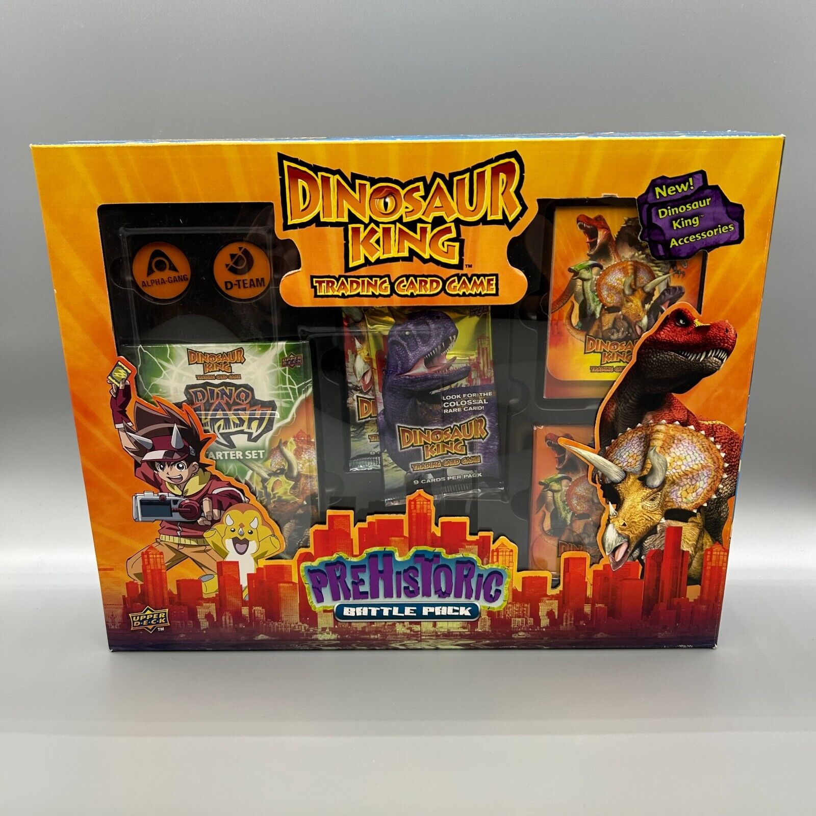 Dinosaur King Prehistoric Battle Pack Set Exclusive Sealed Booster Very Rare