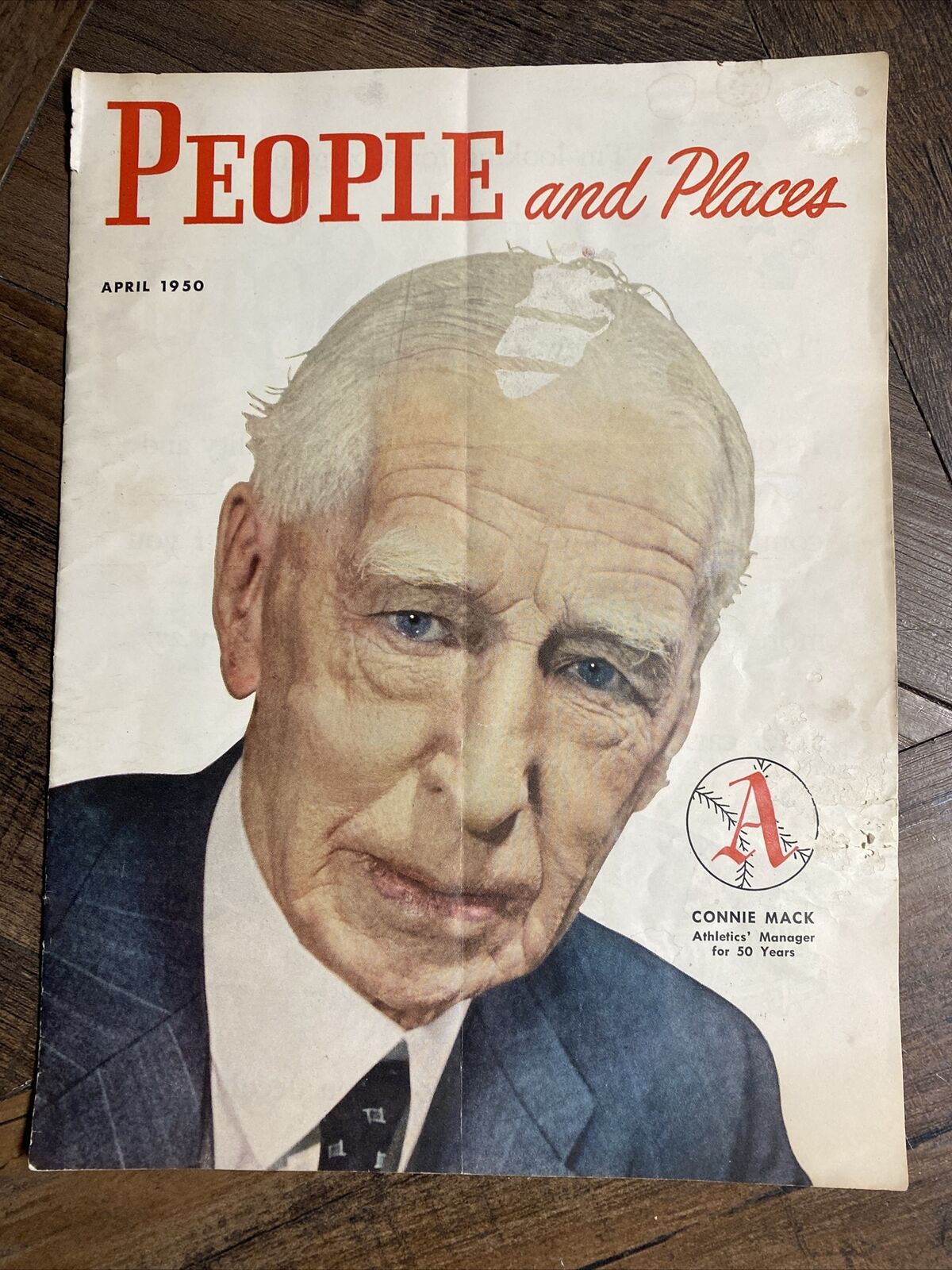Vtg April 1950 DESOTO-PLYMOUTH PEOPLE AND PLACES MAGAZINE - Connie Mack Cover