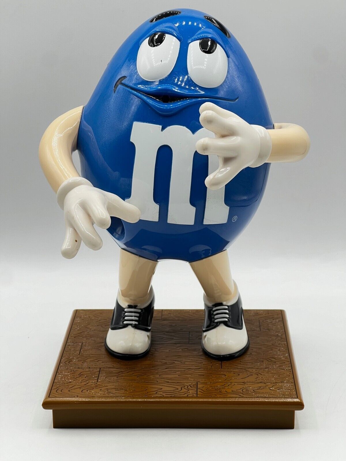 VINTAGE 1991 M&M Candy Dispenser, Blue M&M, Mars Wrigley Chocolate, RARE
