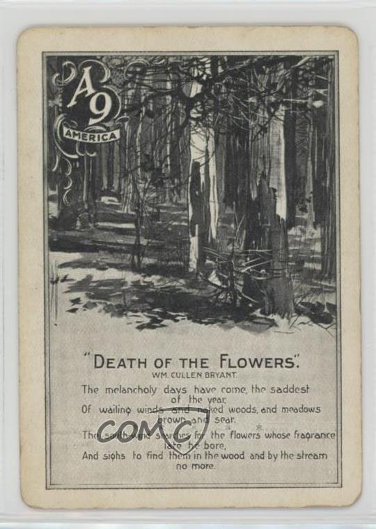1905 Cincinnati Game Co Poems Death of the Flowers #A9 0w6