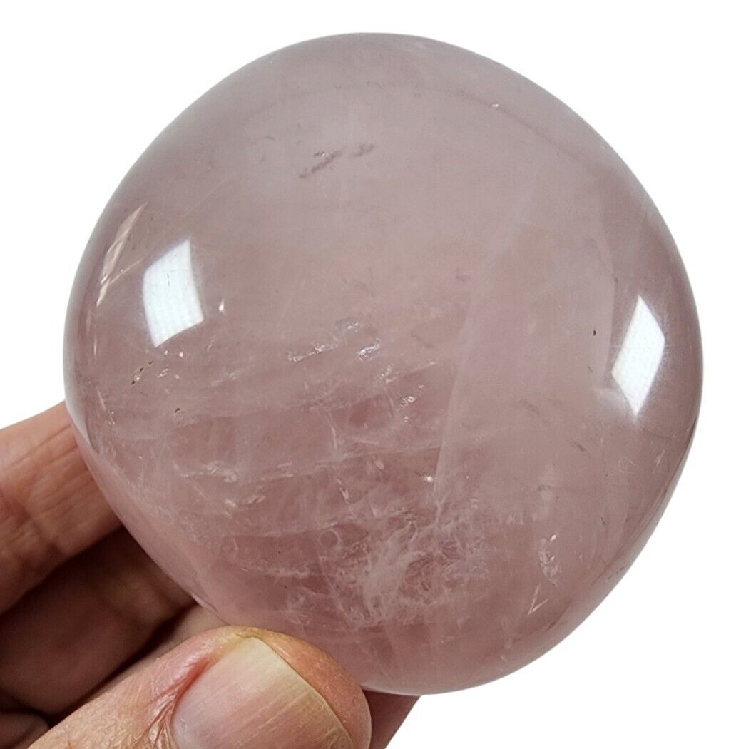 Rose Quartz Crystal Polished Palm Stone 134 grams \