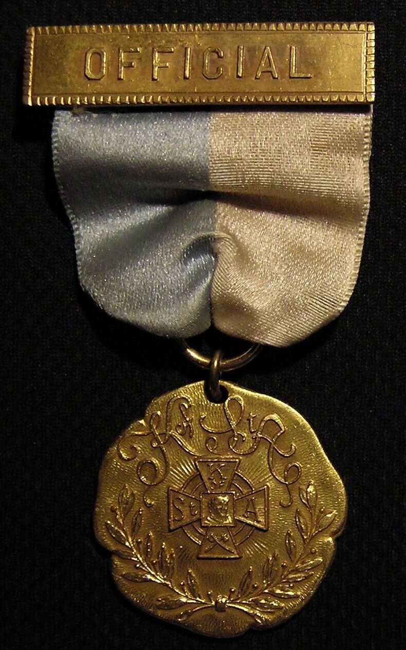 RARE ANTIQUE KNIGHTS OF ST ANDREW TRACK & FIELD OFFICIAL\'S MEDAL - Scottish Rite