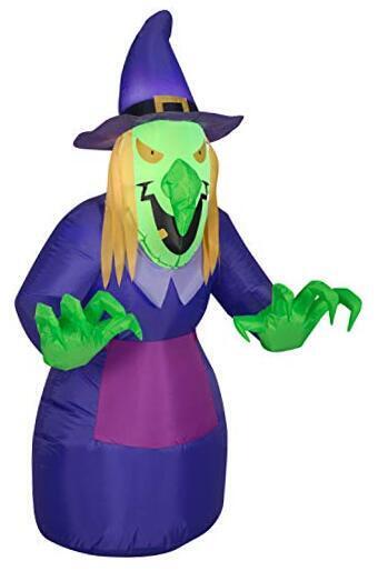 Halloween Inflatable 4\' Scary Witch Yard Decoration by  