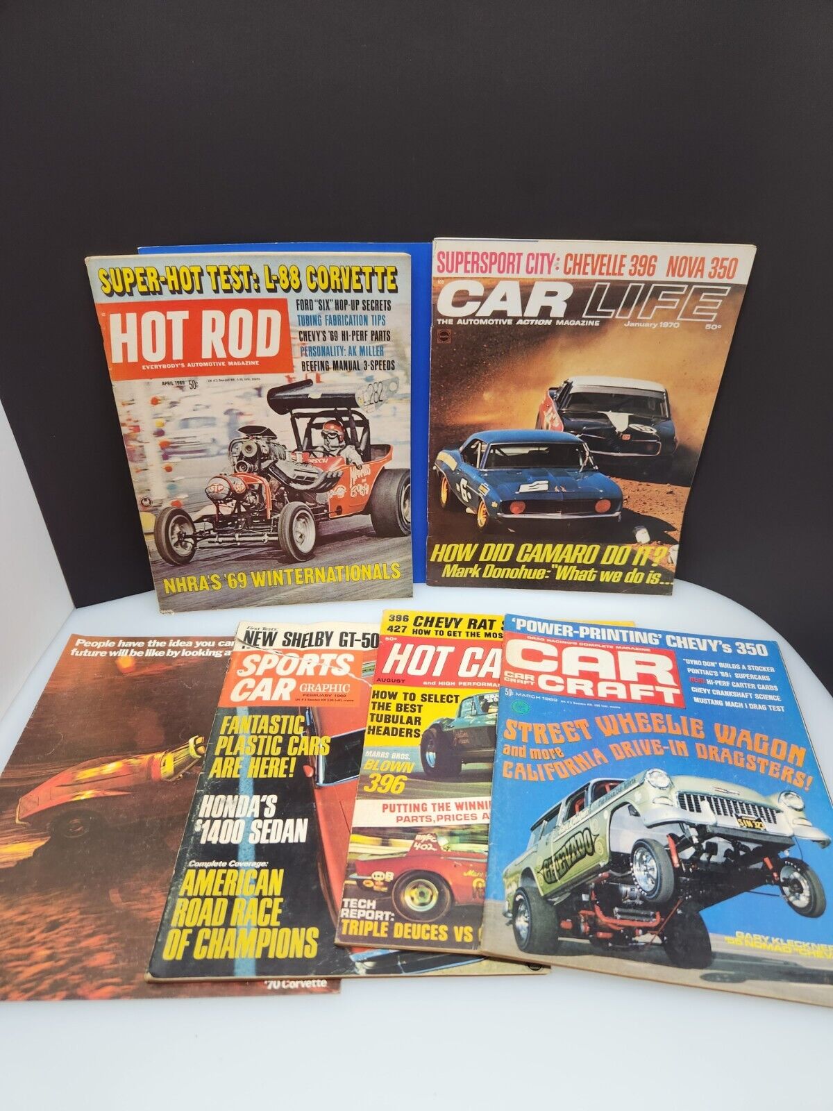 Vintage Late 60\'s Car Magazines Hot Rod Car Craft More