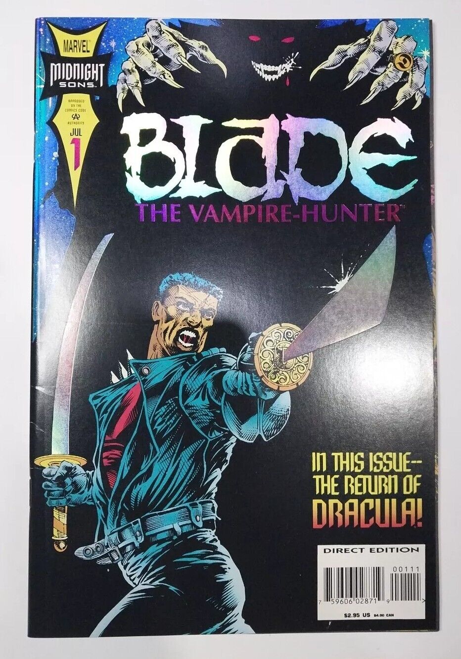 BLADE: The Vampire Hunter #1 Marvel Comics 1994 V/F  Or Best Offer