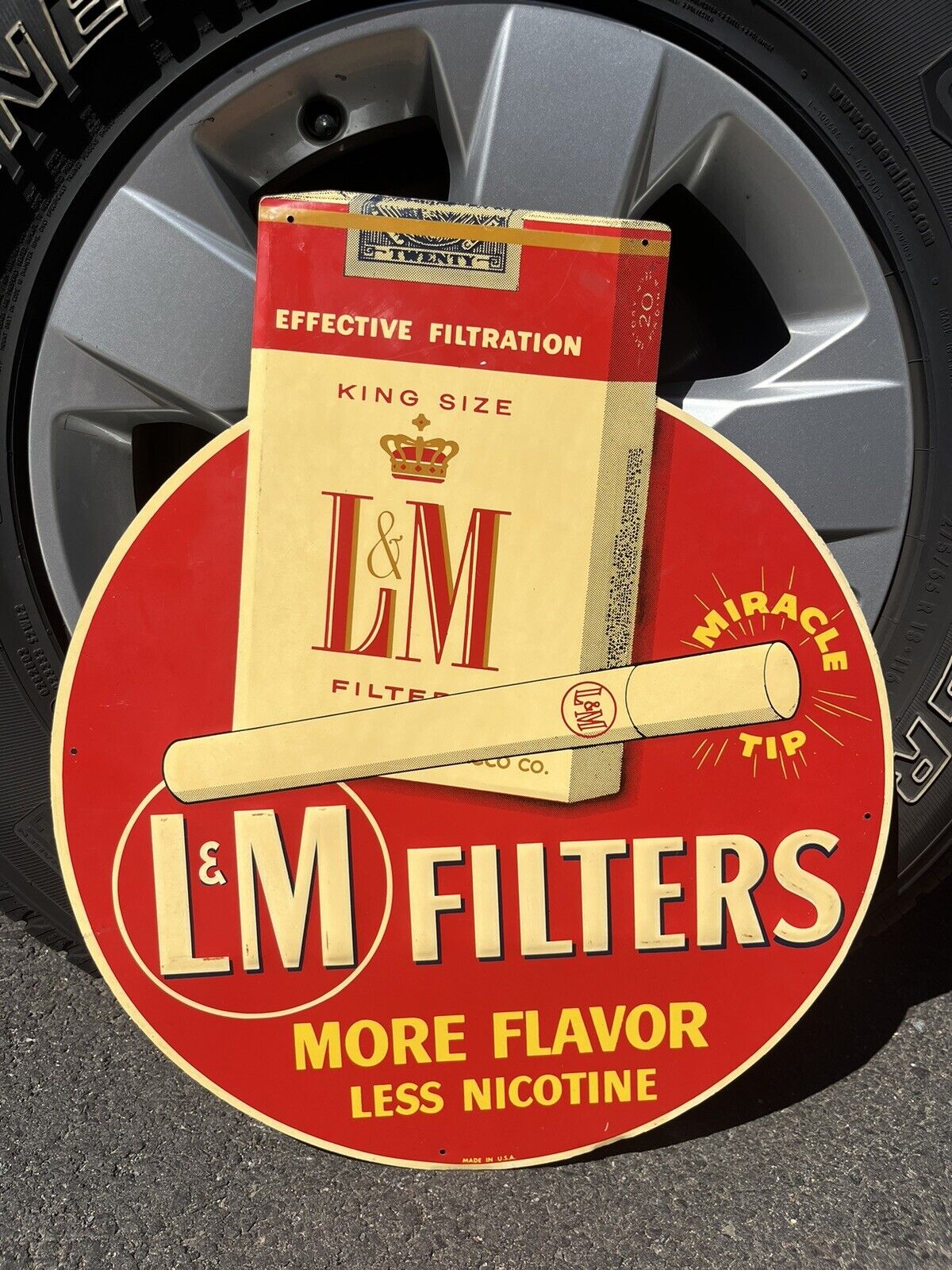 Vintage L&M Cigarette Tobacco Sign