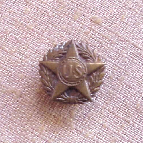 WW 1 Bronze Star Victory Medal Lapel Button Pin Gov Issued Honorable Discharge