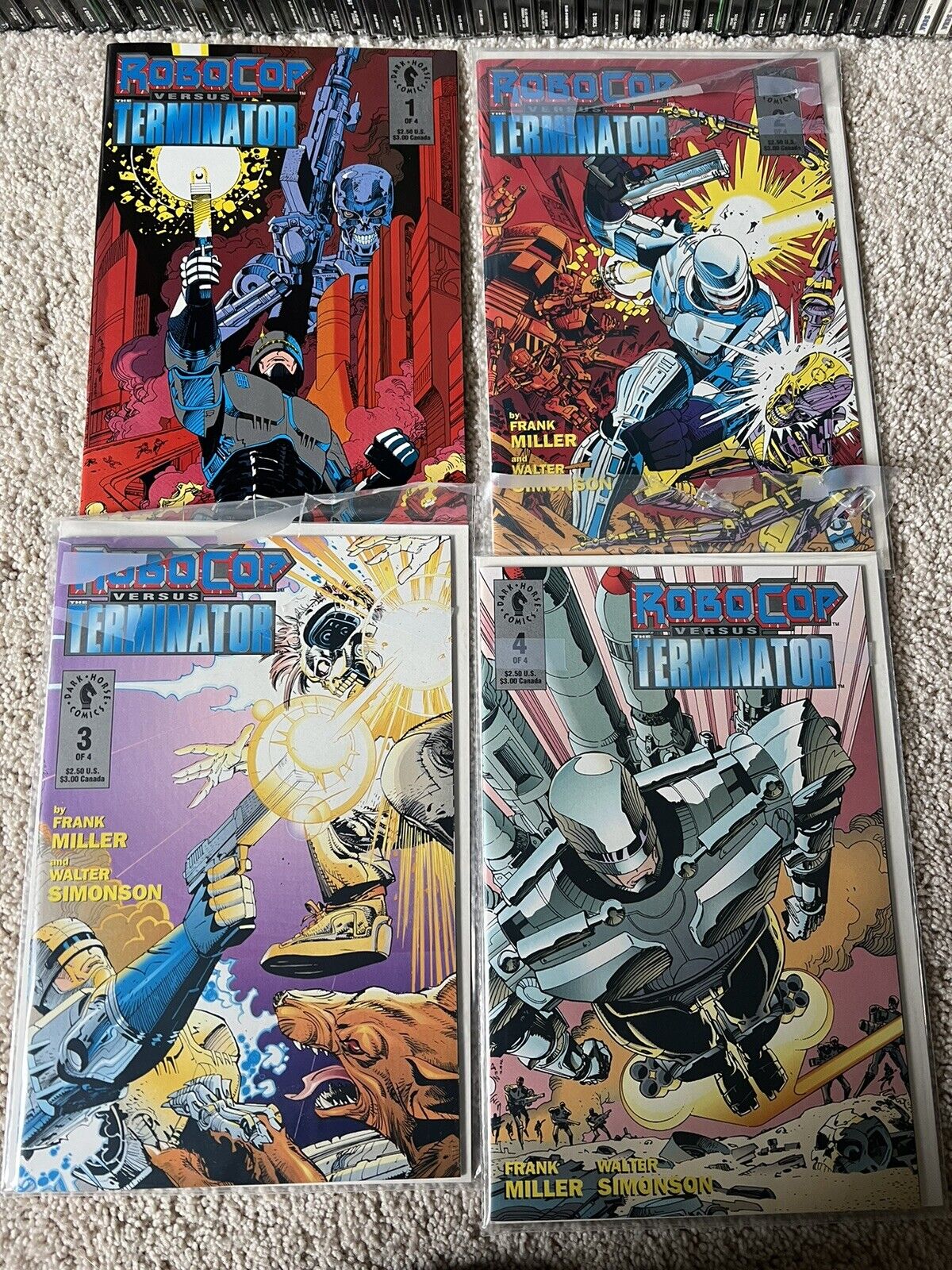 Robocop vs Terminator (#1-4) Set Dark Horse Comics 1992 Frank Miller Simonson