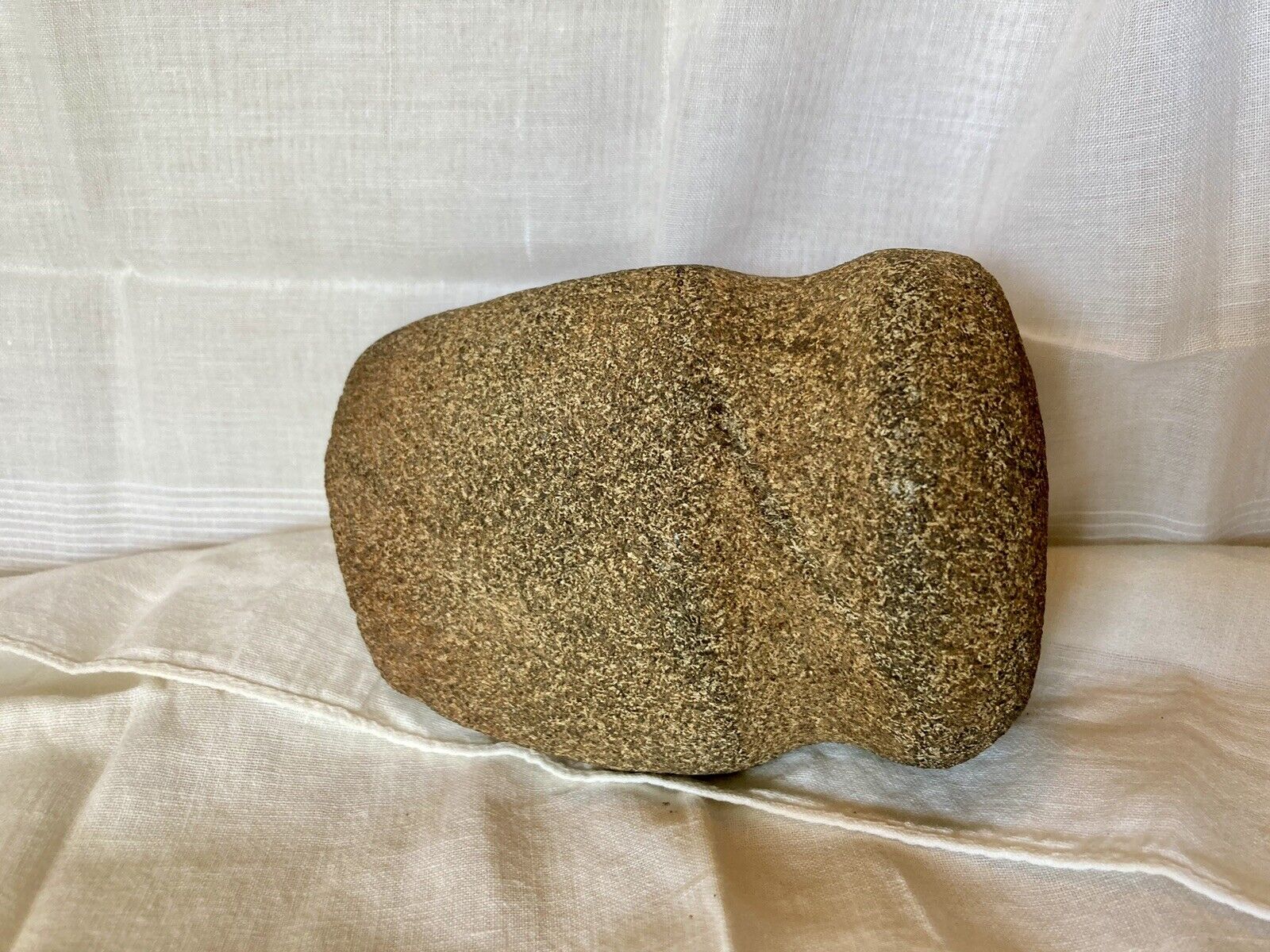 Indian Artifact Axe Head Native American Stone Full Groove