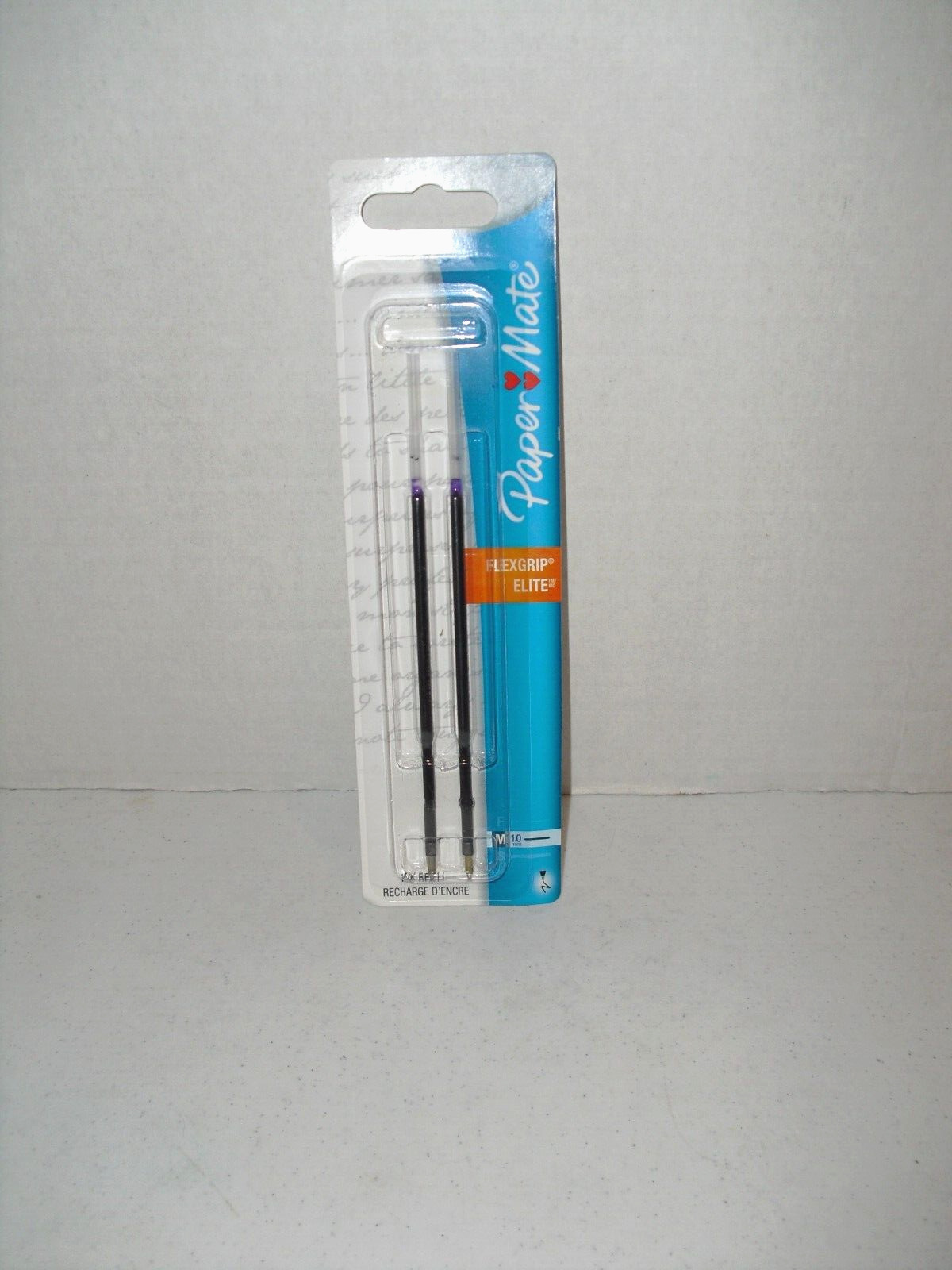 Paper Mate Flexgrip Elite 2 PK Medium Black Ballpoint Pen Refill Ink #97324