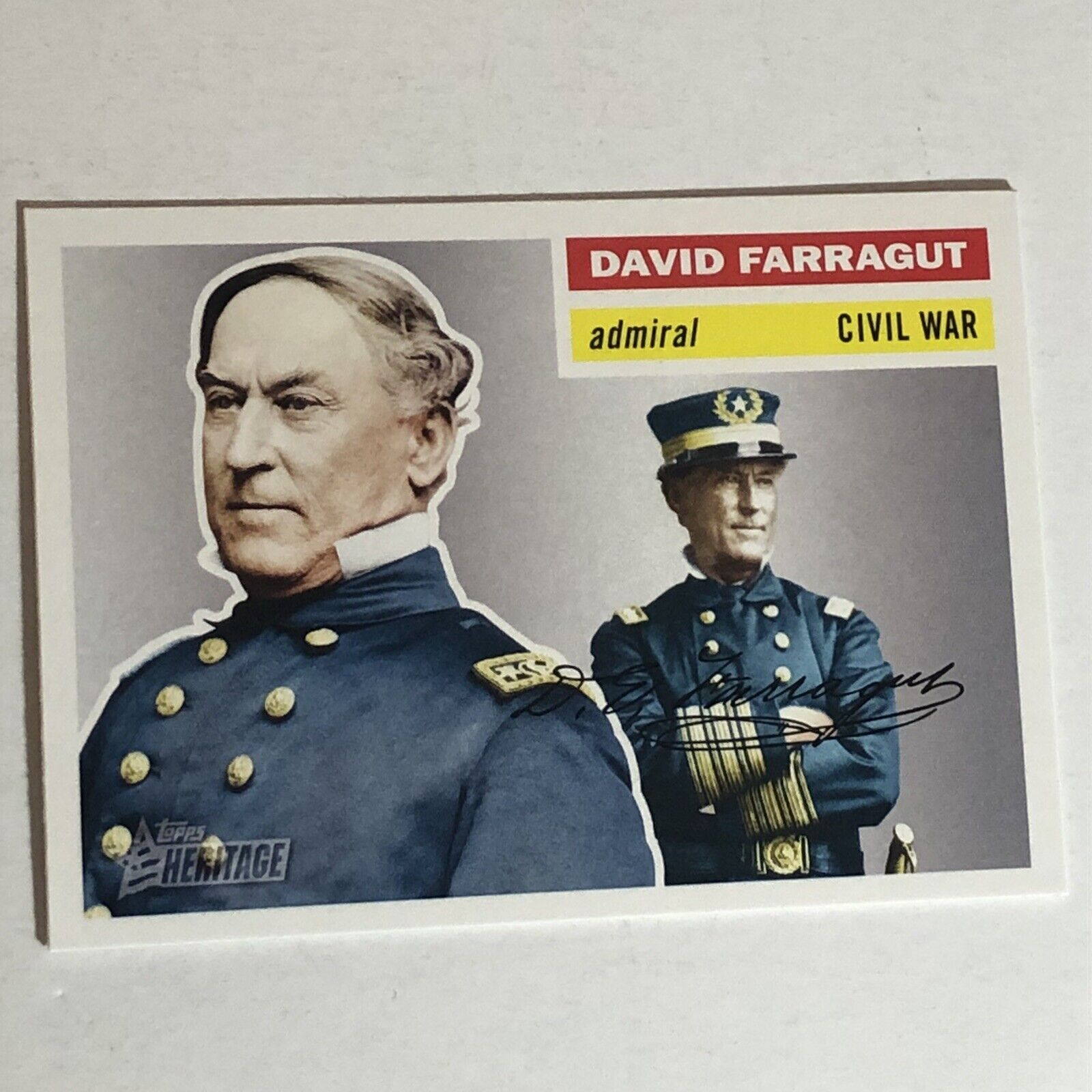 David Farragut Trading Card Topps Heritage #28