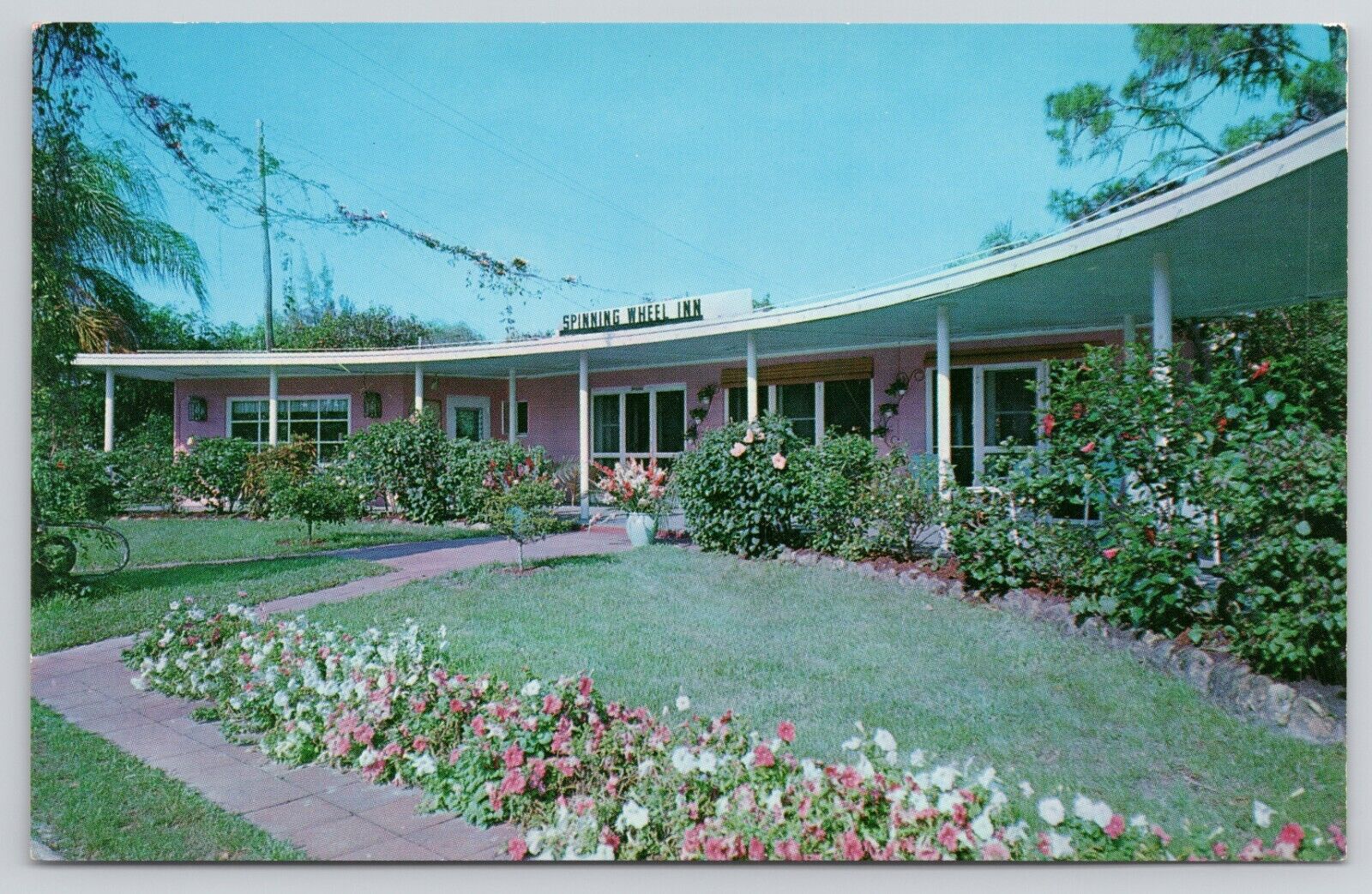Vintage Postcard The Spinning Wheel Inn S. Tamiami Trail Route 41 Sarasota, Fl