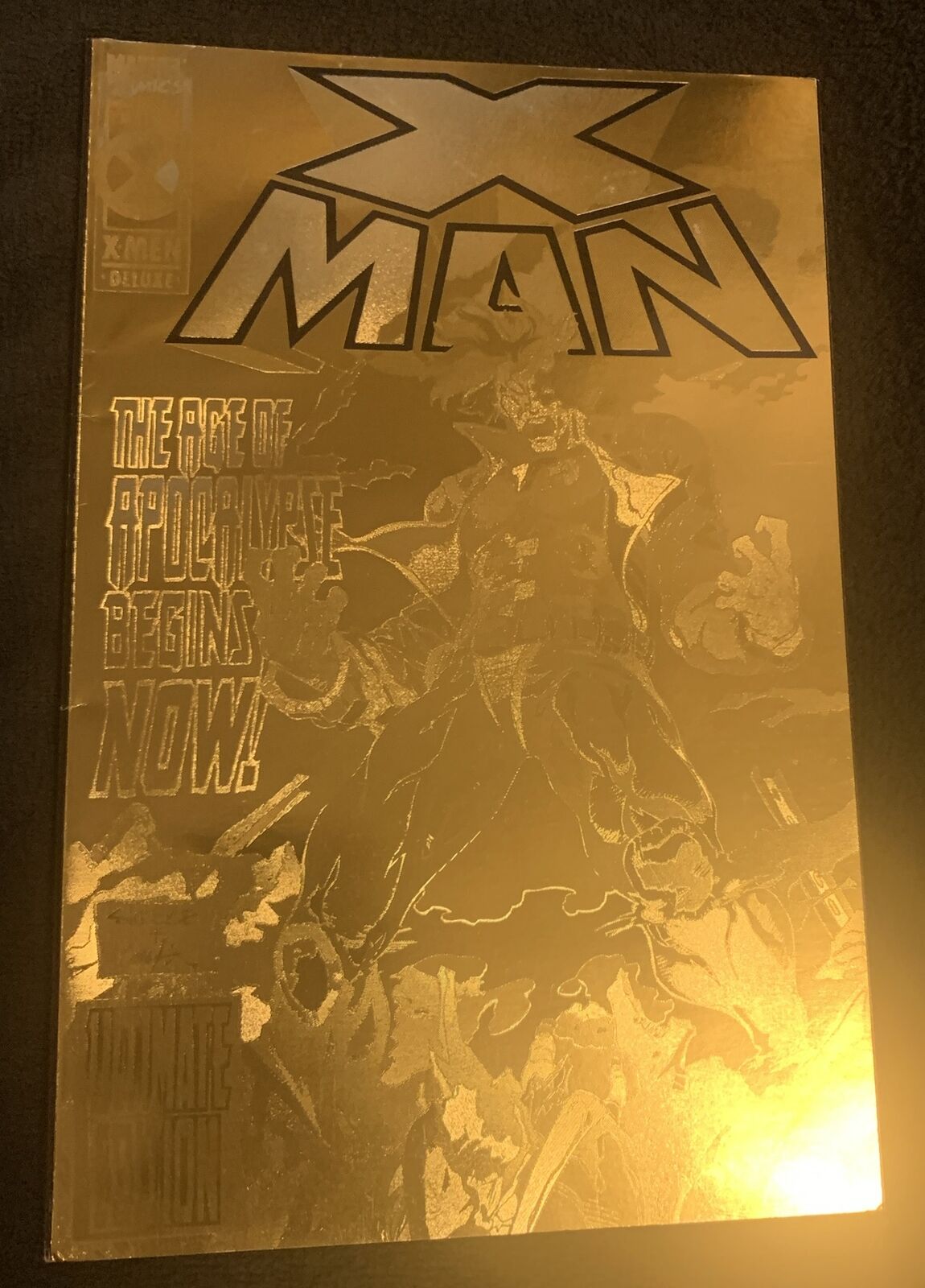 1995 The Uncanny X-Men Deluxe Mar 1 Ultimate Ed Marvel Comic Book Gold Foil