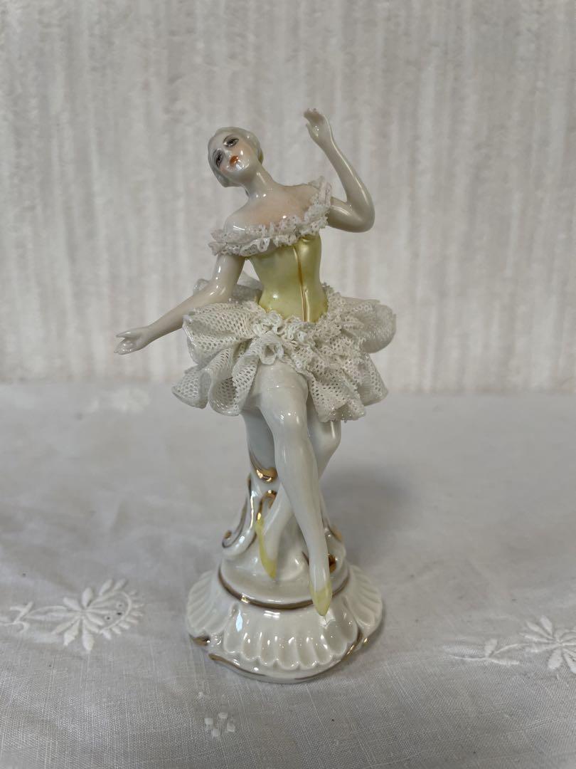 Rare Antique Luigi Fabris Ballerina Porcelain Doll Figurine-5.1 inch Collectible