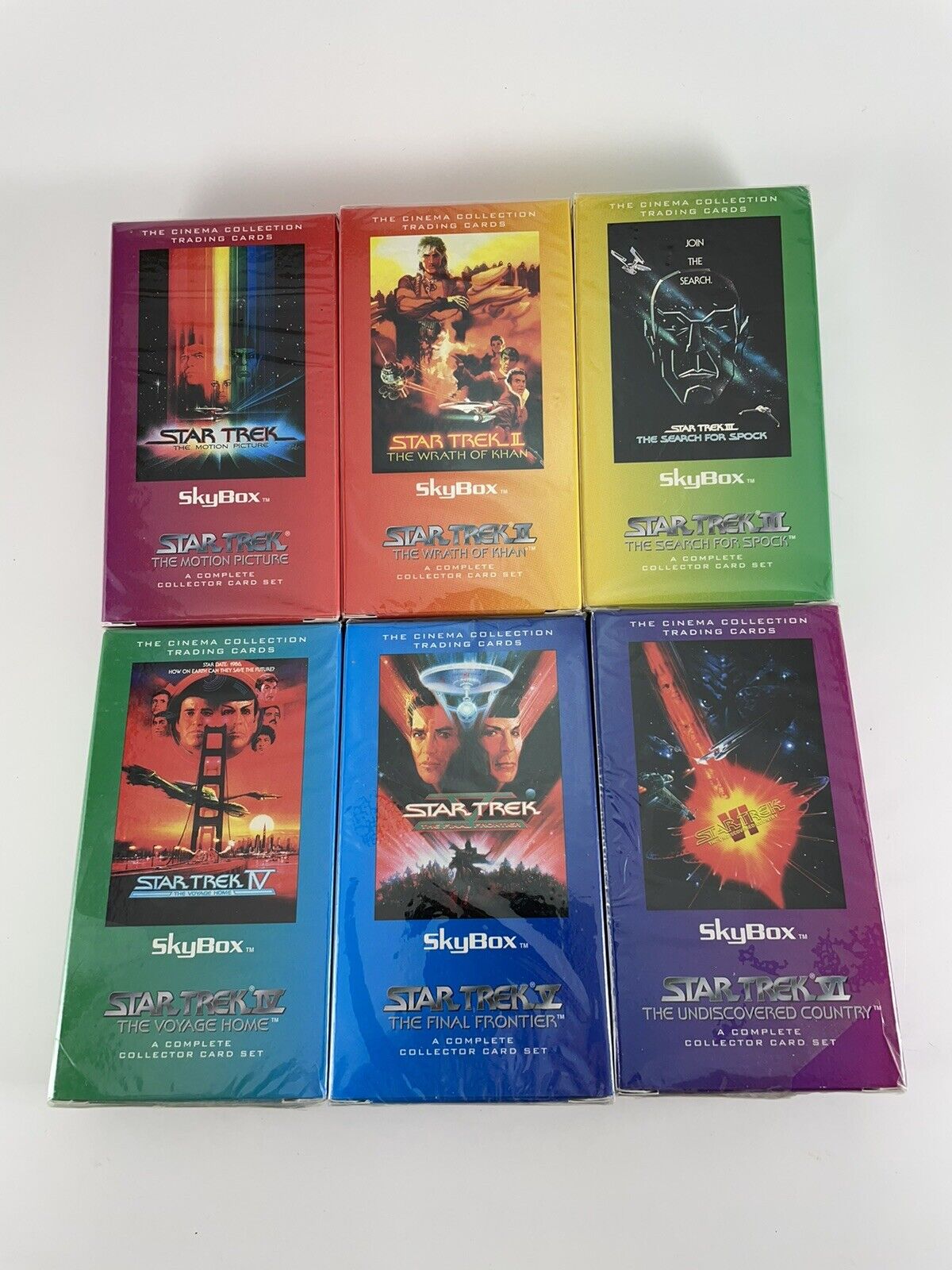 1994 Skybox Star Trek 1-6 Complete Cinema Collector Card Set | Brand New Sealed