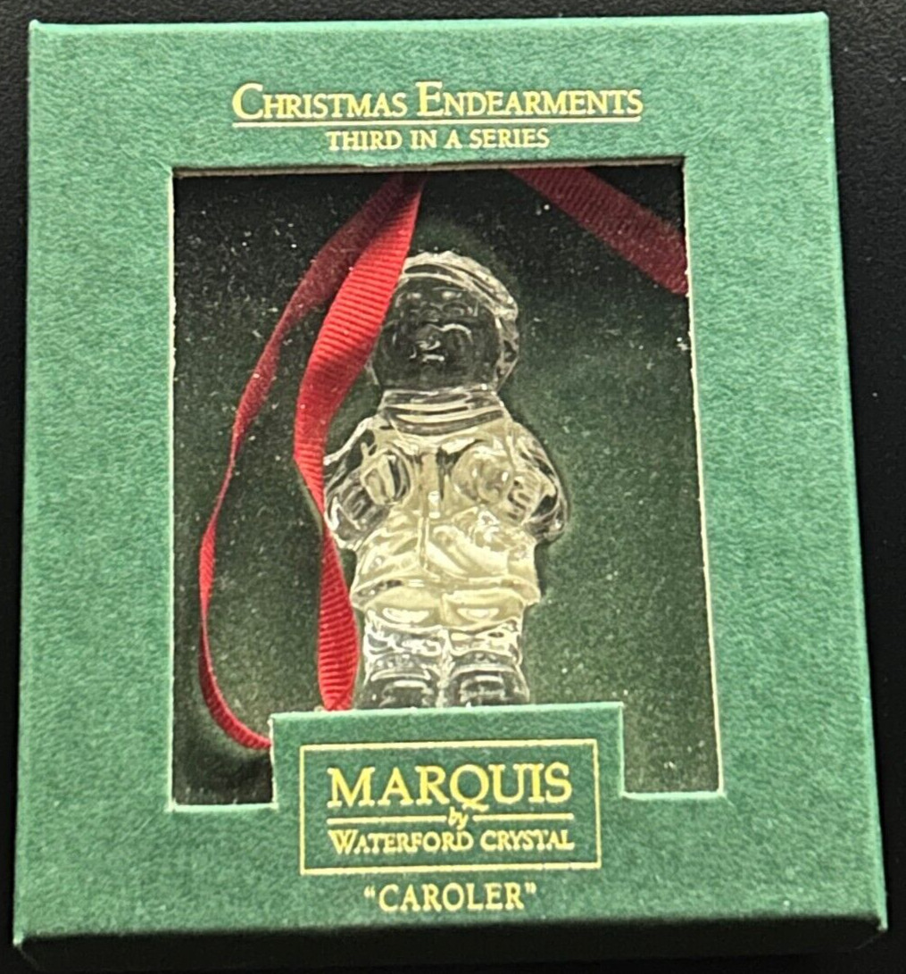 Waterford Crystal 1997 Child Caroler Christmas Third Series Ornament New